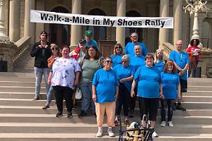 Read more about the article NCCMH Advocates Attend Walk-a-Mile in My Shoes Rally